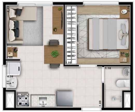 Imagem Apartamento com 2 Quartos à Venda, 40 m² em Freguesia Do ó - São Paulo