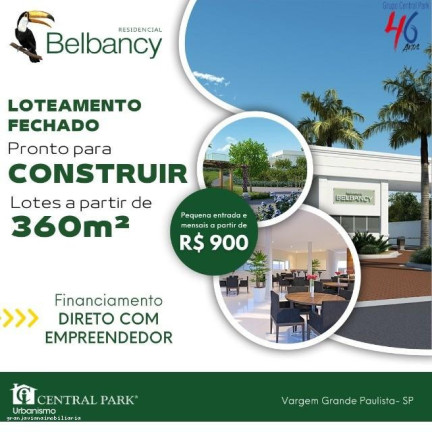 Imagem Terreno à Venda, 360 m² em Residencial Belbancy - Vargem Grande Paulista