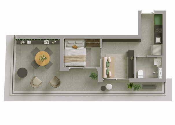 Foto do imóvel Apartamento com 1 Quarto à Venda, 45 m² em Liberdade - São Paulo