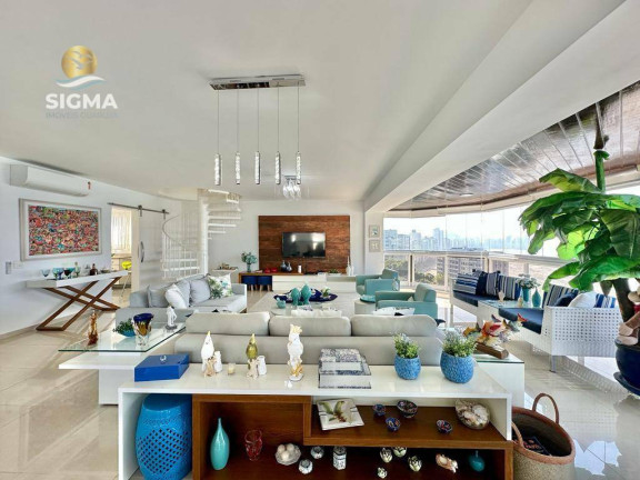 Imagem Cobertura com 6 Quartos à Venda, 450 m² em Jardim Astúrias - Guarujá