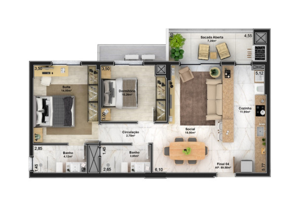 Imagem Apartamento com 2 Quartos à Venda, 117 m² em Imigrante - Bento Gonçalves Imagem Apartamento com 2 Quartos à Venda, 117 m² em Imigrante - Bento Gonçalves
