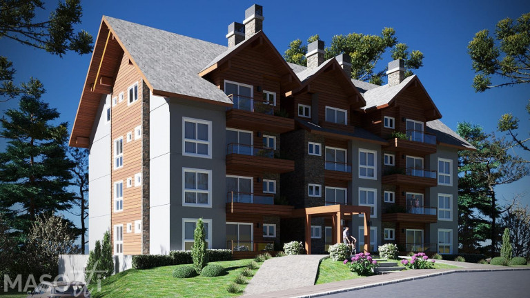 Apartamento com 1 Quarto à Venda, 5.092 m² em Av. Central - Gramado