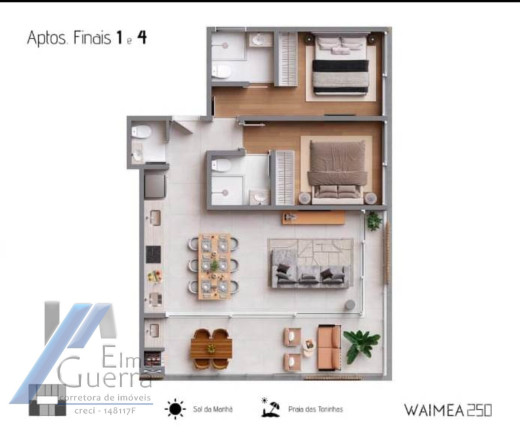 Imagem Apartamento com 2 Quartos à Venda, 83 m² em Toninhas - Ubatuba Imagem Apartamento com 2 Quartos à Venda, 83 m² em Toninhas - Ubatuba