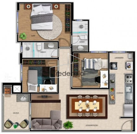 Imagem Apartamento com 3 Quartos à Venda, 90 m² em Vila Izabel - Curitiba Imagem Apartamento com 3 Quartos à Venda, 90 m² em Vila Izabel - Curitiba