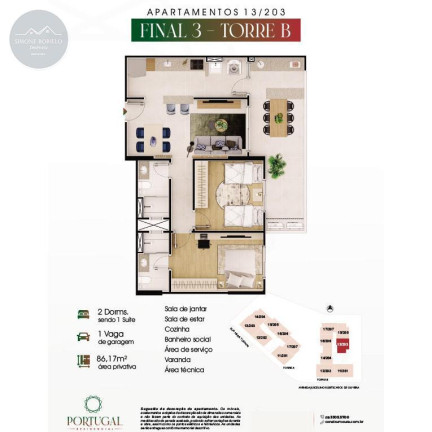 Imagem Imóvel com 2 Quartos à Venda, 86 m² em Caiçara - Praia Grande