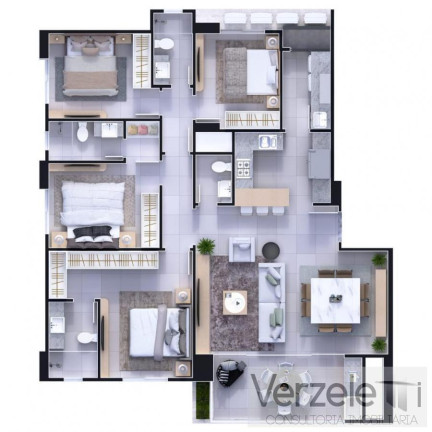 Imagem Apartamento com 4 Quartos à Venda, 133 m² em Centro - Balneário Camboriú Imagem Apartamento com 4 Quartos à Venda, 133 m² em Centro - Balneário Camboriú