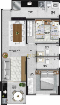 Imagem Apartamento com 2 Quartos à Venda, 62 m² em Aviação - Praia Grande Imagem Apartamento com 2 Quartos à Venda, 62 m² em Aviação - Praia Grande