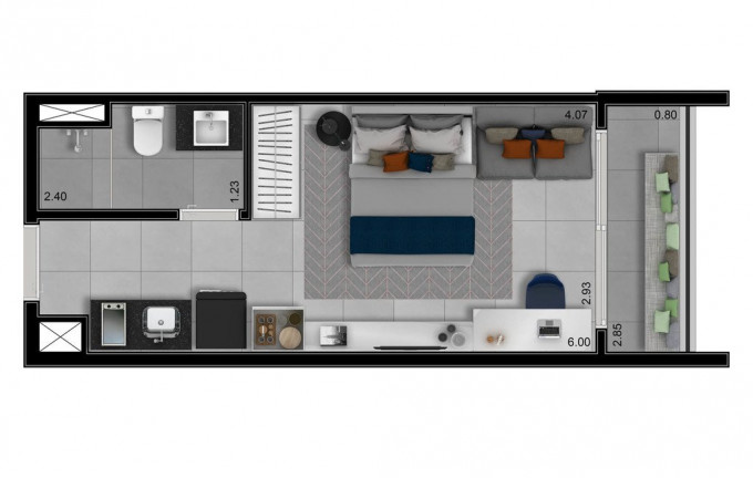Imagem Studio com 1 Quarto à Venda, 24 m² em Perdizes - São Paulo