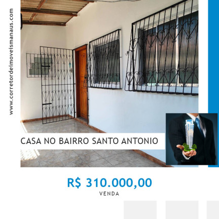 Casa com 2 Quartos à Venda, 392 m² em Santo Antônio  - Manaus