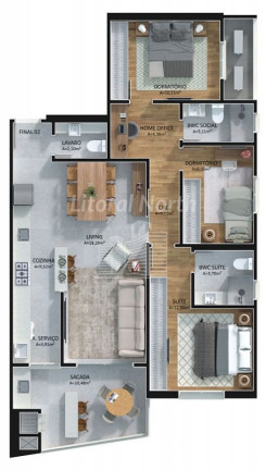 Imagem Apartamento com 2 Quartos à Venda, 77 m² em Centro - Itajaí Imagem Apartamento com 2 Quartos à Venda, 77 m² em Centro - Itajaí