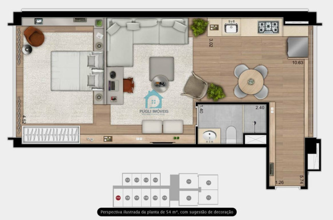 Imagem Apartamento com 1 Quarto à Venda, 41 m² em Vila Romana - São Paulo