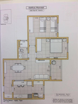 Apartamento com 2 Quartos à Venda, 64 m² em Vila São José - Taubaté