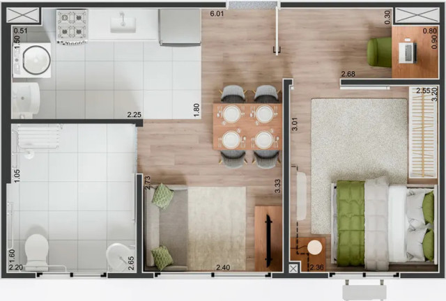 Imagem Apartamento com 1 Quarto à Venda, 36 m² em Várzea Da Barra Funda - São Paulo
