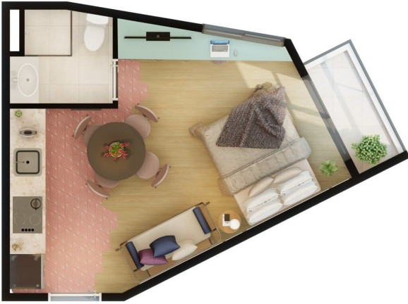 Imagem Studio com 1 Quarto à Venda, 34 m² em Vila Madalena - São Paulo