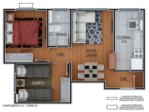 Imagem Imóvel com 2 Quartos à Venda, 43 m² em Itaquera - São Paulo