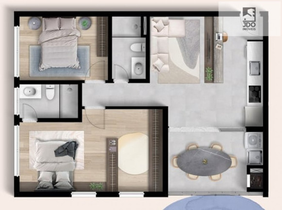 Imagem Apartamento com 3 Quartos à Venda, 68 m² em Juvevê - Curitiba Imagem Apartamento com 3 Quartos à Venda, 68 m² em Juvevê - Curitiba