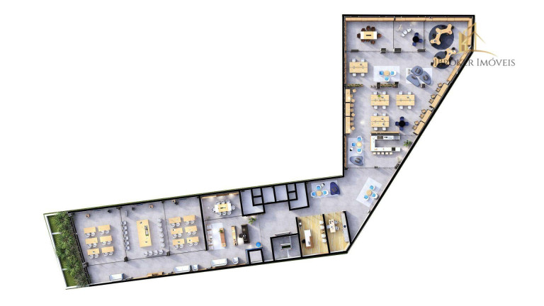 Imagem Sala Comercial à Venda, 370 m² em água Verde - Curitiba