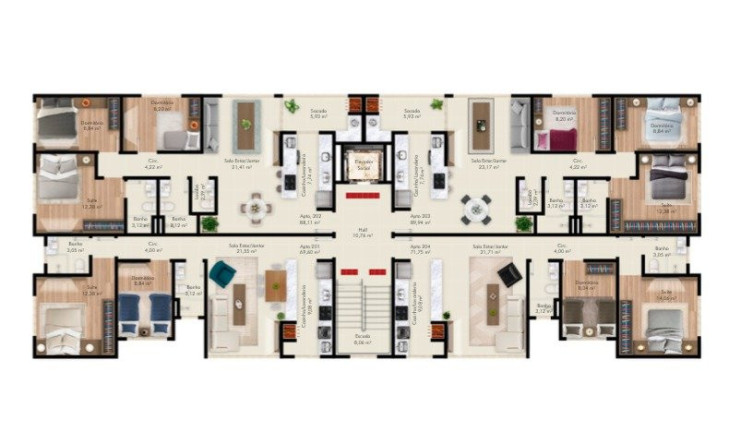 Imagem Apartamento com 3 Quartos à Venda, 88 m² em Canto - Florianópolis