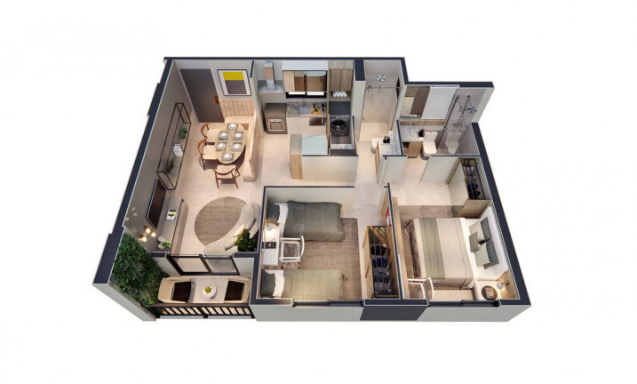 Imagem Apartamento com 3 Quartos à Venda, 61 m² em Joaquim Távora - Fortaleza
