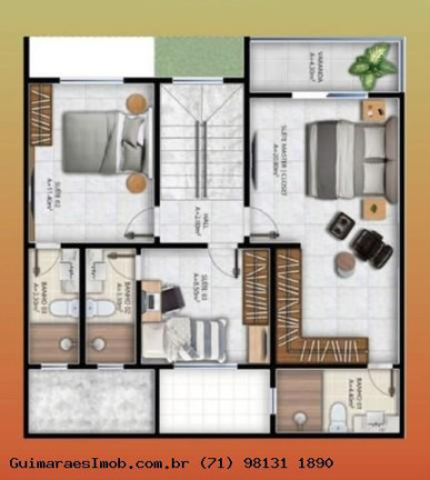 Imagem Casa com 3 Quartos à Venda, 152 m² em Recreio Ipitanga - Lauro De Freitas Imagem Casa com 3 Quartos à Venda, 152 m² em Recreio Ipitanga - Lauro De Freitas