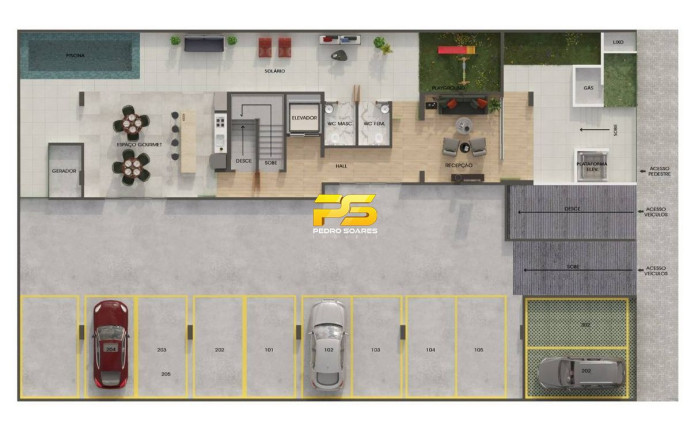 Imagem Apartamento com 1 Quarto à Venda, 30 m² em Brisamar - João Pessoa