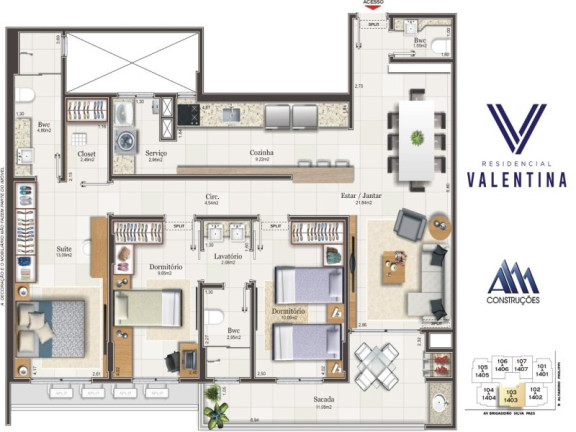 Imagem Apartamento com 3 Quartos à Venda, 110 m² em Campinas - São José Imagem Apartamento com 3 Quartos à Venda, 110 m² em Campinas - São José