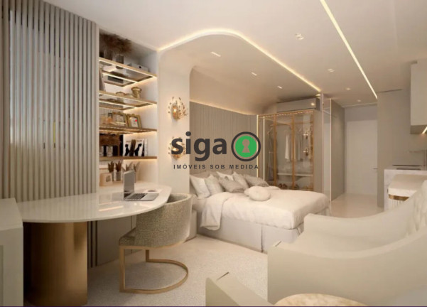 Apartamento com 1 Quarto à Venda ou Locação, 30 m² em Santo Amaro - São Paulo