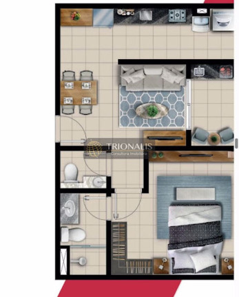 Imagem Apartamento com 1 Quarto à Venda, 44 m² em Atibaia Jardim - Atibaia Imagem Apartamento com 1 Quarto à Venda, 44 m² em Atibaia Jardim - Atibaia