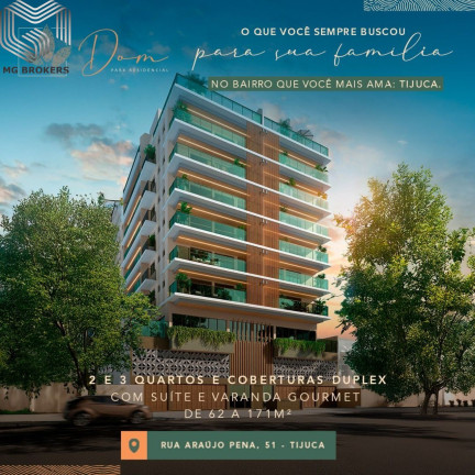 Imóvel com 2 Quartos à Venda, 64 m² em Tijuca - Rio De Janeiro