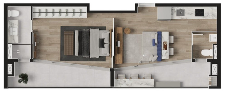 Imagem Apartamento com 2 Quartos à Venda, 63 m² em Batel - Curitiba