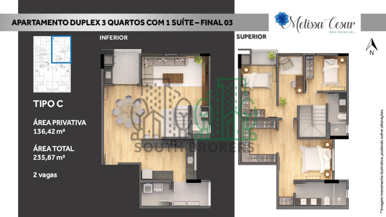Imagem Apartamento com 3 Quartos à Venda, 84 m² em Vila Operária - Campo Largo Imagem Apartamento com 3 Quartos à Venda, 84 m² em Vila Operária - Campo Largo