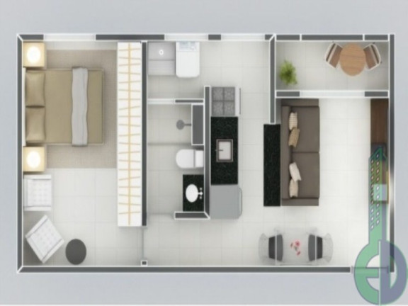 Imagem Apartamento com 2 Quartos à Venda, 54 m² em Centro - Jandira Imagem Apartamento com 2 Quartos à Venda, 54 m² em Centro - Jandira