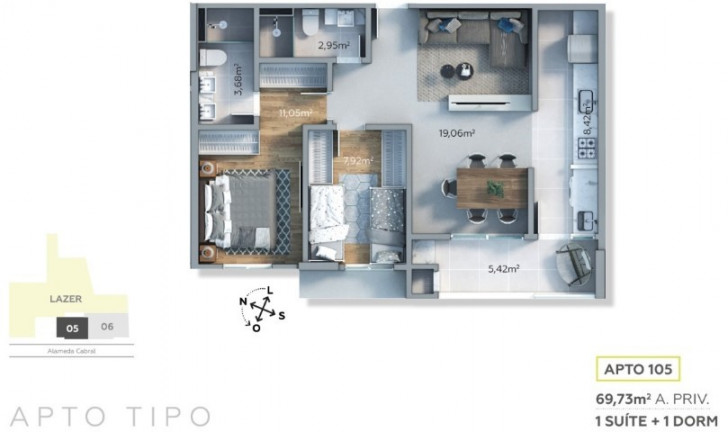 Imagem Apartamento com 2 Quartos à Venda, 70 m² em São Francisco - Curitiba Imagem Apartamento com 2 Quartos à Venda, 70 m² em São Francisco - Curitiba