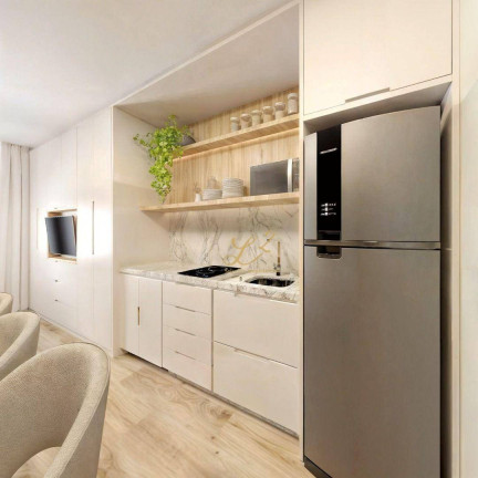 Imagem Studio com 1 Quarto à Venda, 17 m² em Guaíra - Curitiba