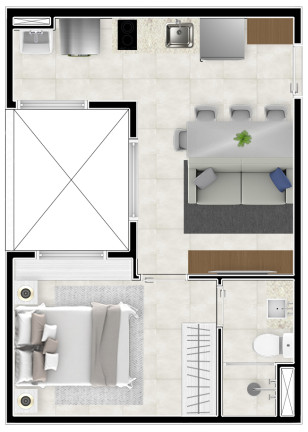 Imagem Apartamento com 1 Quarto à Venda, 25 m² em Vila Sônia - São Paulo Imagem Apartamento com 1 Quarto à Venda, 25 m² em Vila Sônia - São Paulo