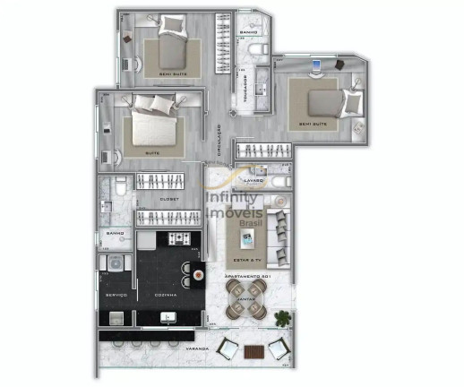 Imagem Apartamento com 3 Quartos à Venda, 120 m² em Lourdes - Belo Horizonte Imagem Apartamento com 3 Quartos à Venda, 120 m² em Lourdes - Belo Horizonte