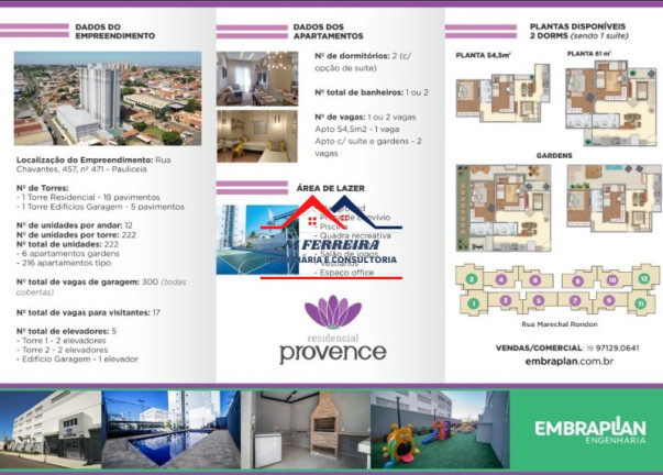 Imagem Flat com 2 Quartos à Venda, 61 m² em Paulicéia - Piracicaba Imagem Flat com 2 Quartos à Venda, 61 m² em Paulicéia - Piracicaba