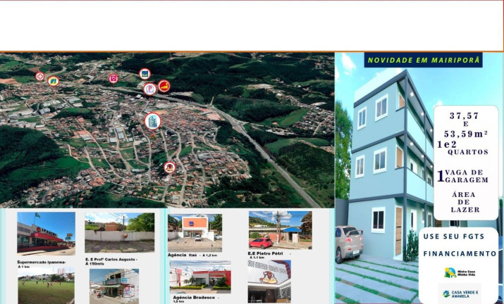 Imagem Apartamento com 2 Quartos à Venda, 53 m² em Mairiporã Imagem Apartamento com 2 Quartos à Venda, 53 m² em Mairiporã