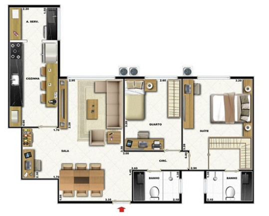 Imagem Imóvel com 2 Quartos à Venda, 68 m² em Vila Isabel - Rio De Janeiro