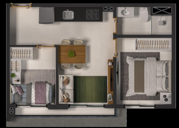 Imagem Apartamento com 2 Quartos à Venda, 34 m² em Vila Monte Alegre - São Paulo