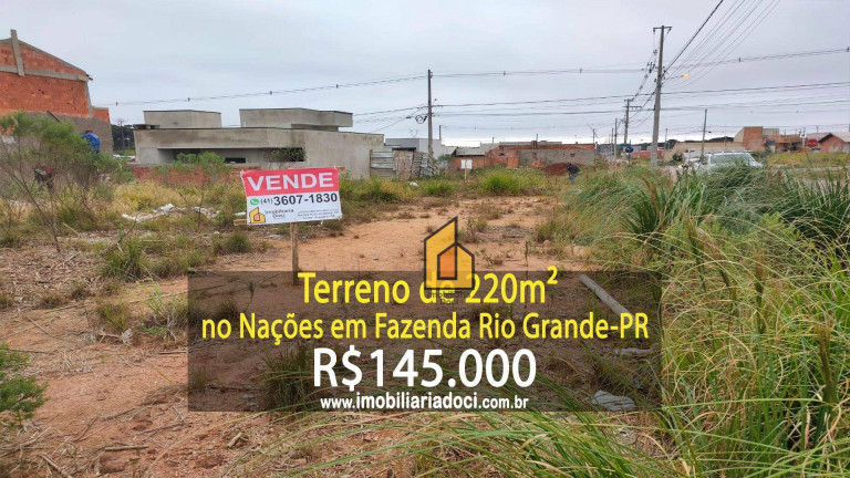 Terreno à Venda, 220 m² em Nações - Fazenda Rio Grande