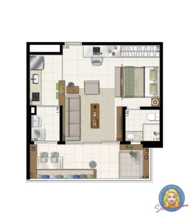 Imagem Apartamento com 1 Quarto à Venda, 48 m² em Ponta Da Praia - Santos