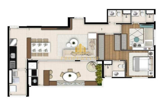 Imagem Apartamento com 3 Quartos à Venda, 96 m² em Vila Anastácio - São Paulo