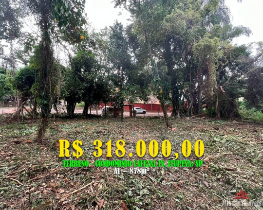 Terreno à Venda, 878 m² em Jacaré - Cabreúva
