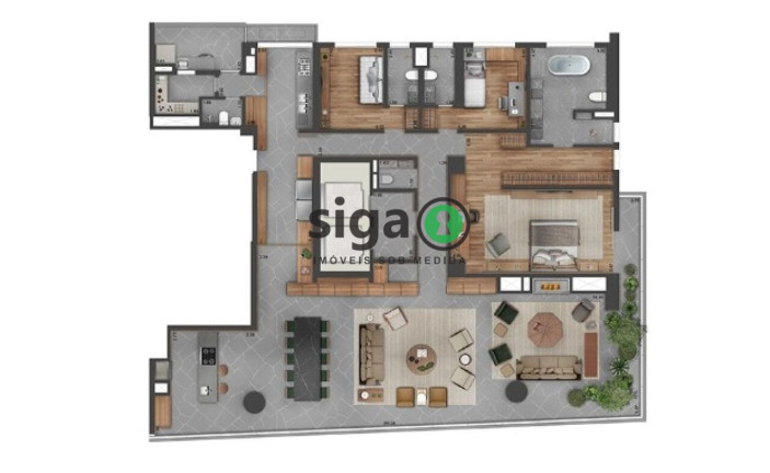 Imagem Apartamento com 4 Quartos à Venda, 288 m² em Itaim Bibi - São Paulo Imagem Apartamento com 4 Quartos à Venda, 288 m² em Itaim Bibi - São Paulo