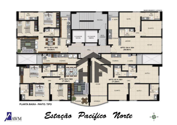 Imagem Apartamento com 2 Quartos à Venda, 77 m² em Casa Caiada - Olinda Imagem Apartamento com 2 Quartos à Venda, 77 m² em Casa Caiada - Olinda