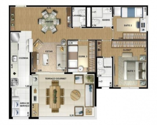 Imagem Imóvel com 3 Quartos à Venda, 96 m² em Vila Andrade - São Paulo Imagem Imóvel com 3 Quartos à Venda, 96 m² em Vila Andrade - São Paulo