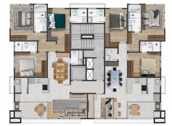 Imagem Apartamento com 3 Quartos à Venda, 20.026 m² em Centro - Itapema