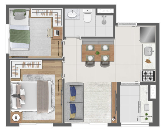 Imagem Apartamento com 2 Quartos à Venda, 37 m² em Tatuapé - São Paulo Imagem Apartamento com 2 Quartos à Venda, 37 m² em Tatuapé - São Paulo
