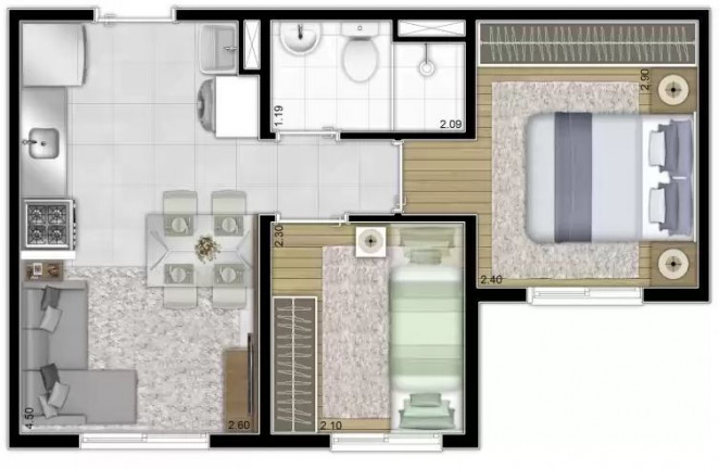 Imagem Apartamento com 2 Quartos à Venda, 32 m² em Vila Carmosina - São Paulo Imagem Apartamento com 2 Quartos à Venda, 32 m² em Vila Carmosina - São Paulo